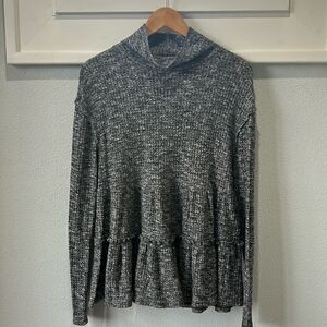 Anthropology, brand tunic, peplum sweater